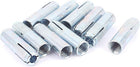 10 Pcs 40mm Long Metal M10 Threaded Expansion Bolt Sleeve Anchors Tool