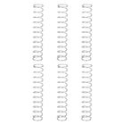 6Pcs Compression Springs, 1.6mm Wire Diameter x 18mm OD x 100mm Length 304 Stainless Steel Extension Spring Ballpoint Pen Pressure Springs for Shop Home Repairs, Silver