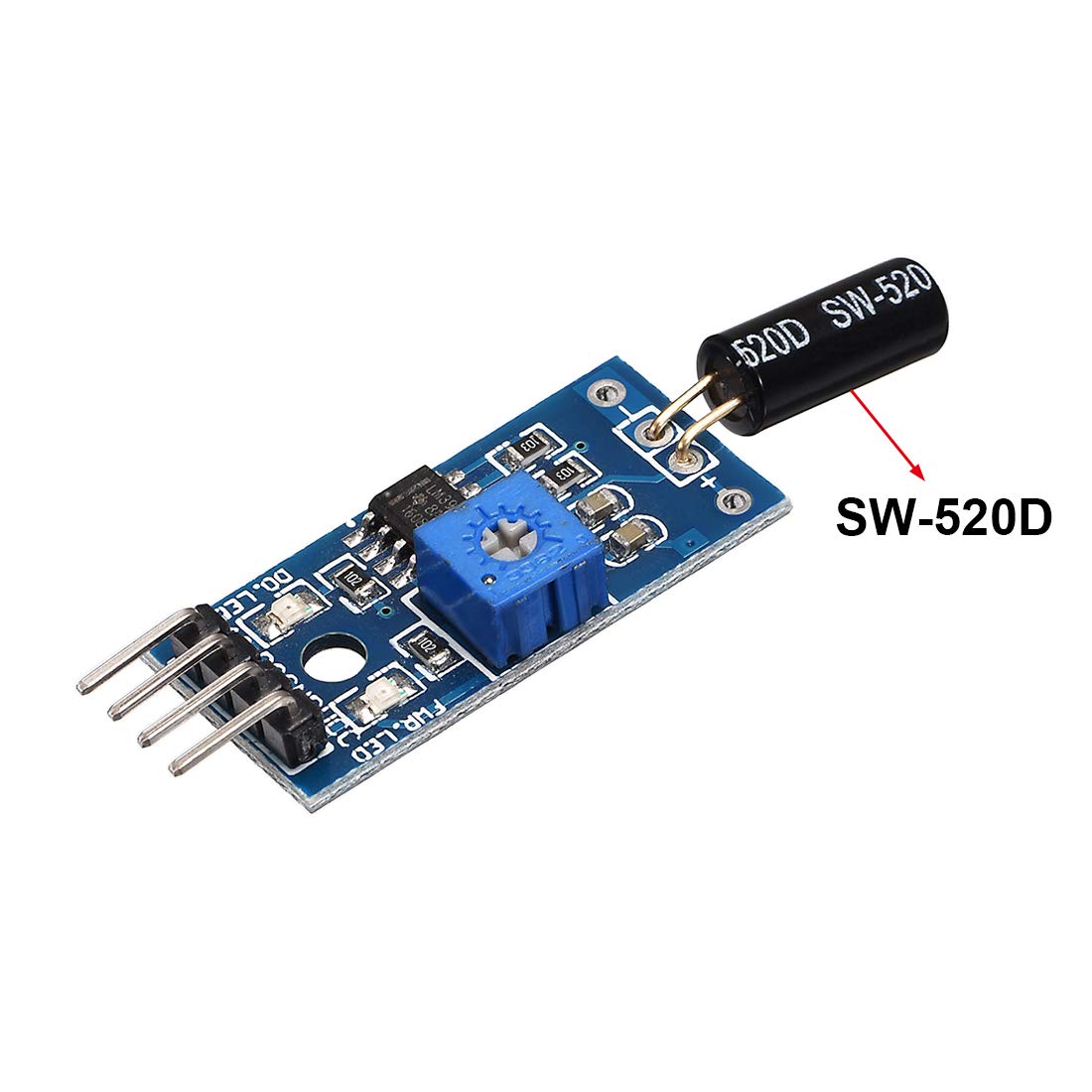 각도 센서 모듈 SW-520D 볼 스위치 기울기 센서 모듈 아두이노용