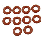 12mm x 3mm Silicone O Ring Oil Sealing Washers Grommets Red 10 Pcs