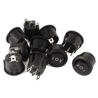 a14070700ux0266 SPDT 3-Terminals Boat Rocker Switch, AC 250V, 5 Amp, 125V, 10 Amp, 10 Piece