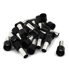 Wire Crimp Insulated Ferrule Pin End Terminal E16-12 6AWG with 20 Piece, Black
