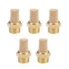 1/4 PT Sintered Bronze Exhaust Muffler with Brass Body Protruding 5pcs