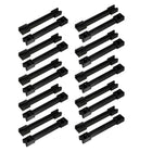20pcs Horizontal Mounting PCB Circuit Board Slot Guide Rail Holder Bar Black