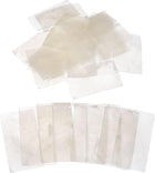 20 Pcs Capiz Shells, 40 mm x 70 mm Natural White Square Mica Sheets Single Hole for DIY Craft Making Wind Chimes Home Decoration Wedding Decorations