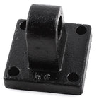 Metal Pneumatic Cylinder Rod Pivot Clevis Mounting Bracket 4 Bolt Holes Foot Flange Accessories for SC-CA Air Cylinder, 50 x 50 mm Base, Metal
