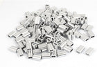 3mm 1/8" Wire Rope Aluminum Sleeves Clip Fittings Cable Crimps 200 Pcs