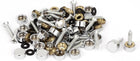 Wardrobe 10mm Dia Round Cap Decor Glass Mirror Screw Nails 40pcs