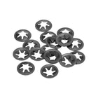 M6 ing Washer 5.5mm I.D. 16mm O.D. Internal Tooth Washers Push-On Locking Speed Clip 65Mn Black Oxide Finish 20pcs