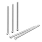 50 Pcs #4-40x1-3/4 Inches Machine Screws Phillips Countersunk Screws Fasteners Bolts 304 Stainless Steel Silver for Wall Socket,House Repairs
