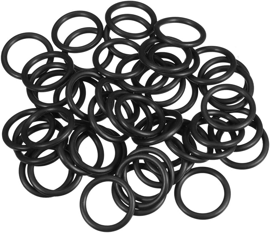 Nitrile Rubber O-Rings 26mm OD 19.8mm ID 3.1mm Width, Metric Sealing Gasket, Pack of 50