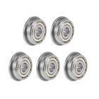 F626ZZ Flange Ball Bearing 6x19x6mm Shielded Chrome Bearings 5pcs