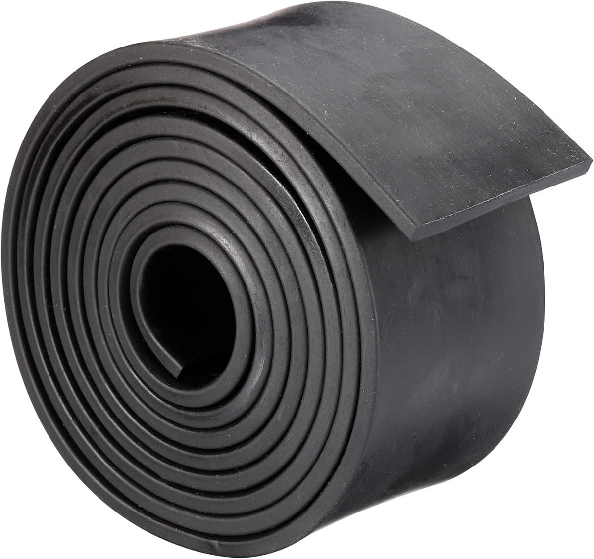 Neoprene Rubber Sheet Rolls 3/16" T x 2.36" W x 118.11" L, Solid Rubber Strips for DIY Gasket, Sealing Padding, Reduce Vibration Mat