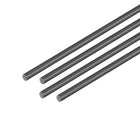 Carbon Fiber Round Rod Aircraft Fixed Rod for RC Airplane 2mm, 500mm/19.6inch Length Matte Pole, 4pcs