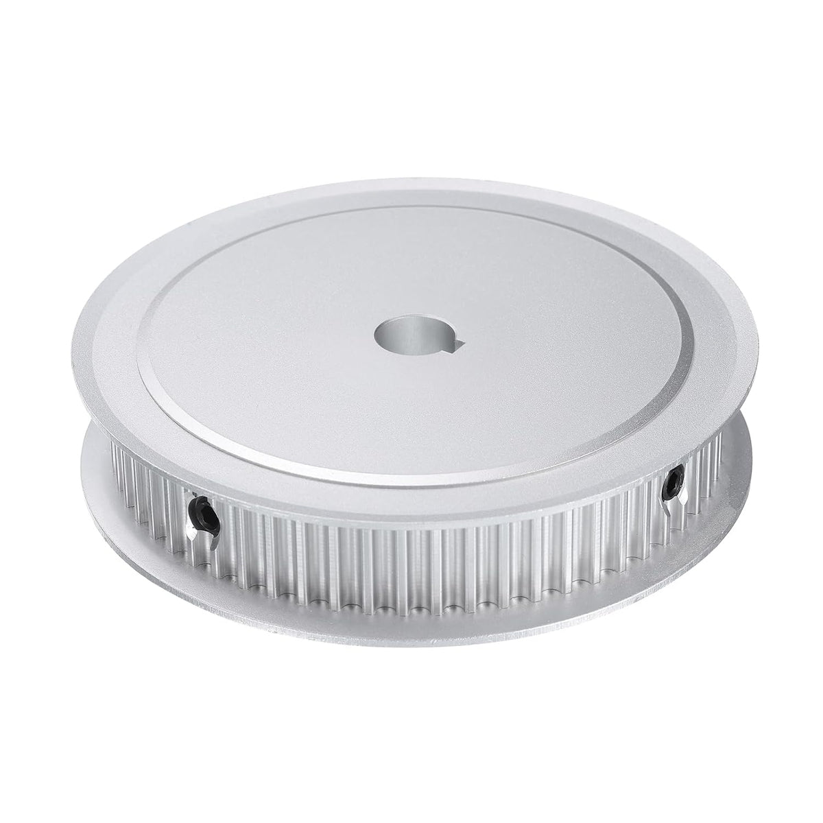 5M-60T-1/2B Timing Belt Pulley 1/2" Bore, 60 Teeth Aluminum Alloy Synchronous Wheel with Keyway, Pitch 5mm Tooth for 15mm Width Belt