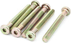 M8 x 65mm Threaded Hex Socket Head Cap Screw Bolt Bronze Tone 6 Pcs