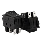 DPDT 6 Terminal 2 Position Boat Rocker Switch Black AC 20A/125V 22A/250V