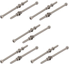 10pcs M4x80mm 304 Stainless Steel Knurled Hex Socket Head Bolts Nuts w Washers