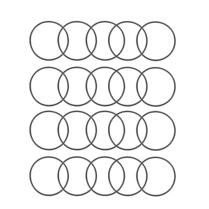Nitrile Rubber O-Rings, 26mm OD 24mm ID 1mm Width, Metric Sealing Gasket, Pack of 20