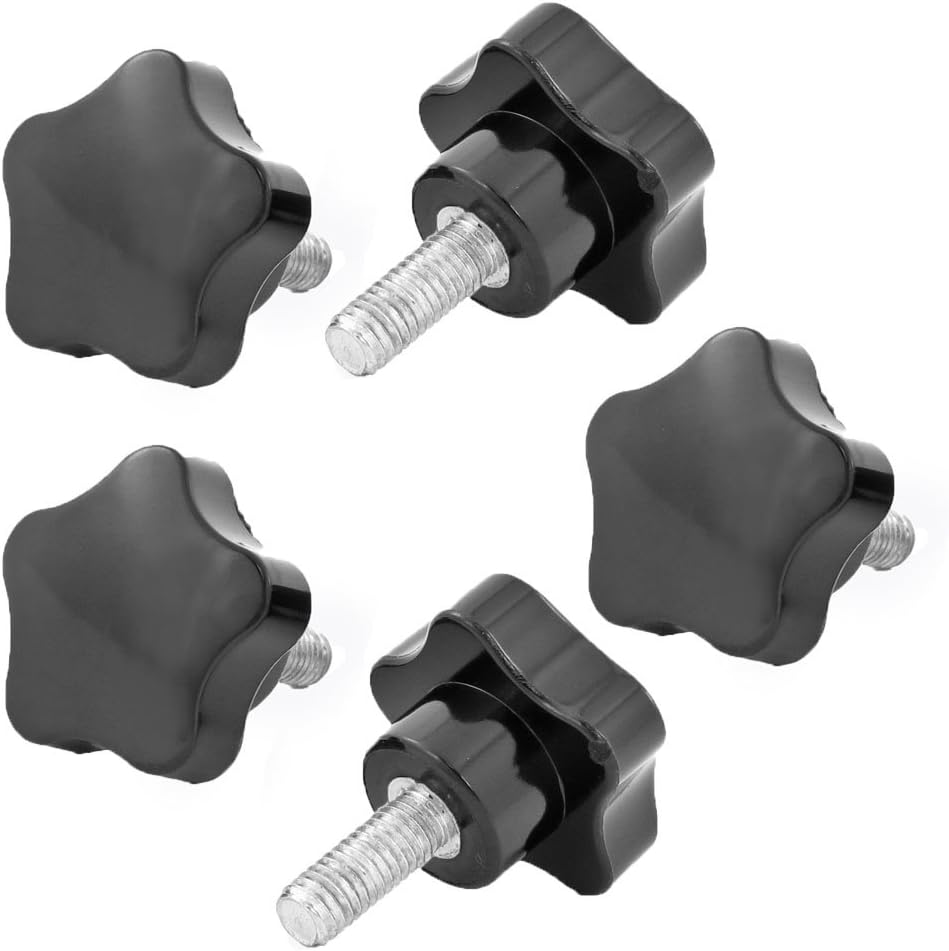5 Pcs Machine Tool M8 x 20 Male Thread 40mm Dia Bakelite Knobs Handle
