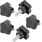 5 Pcs Machine Tool M8 x 20 Male Thread 40mm Dia Bakelite Knobs Handle