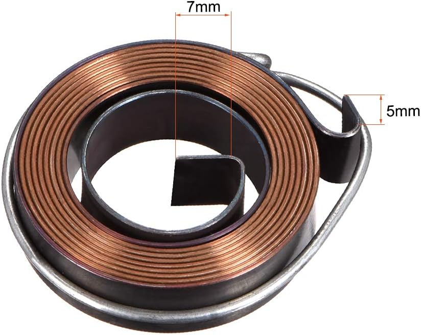 Drill Press Return Spring, Quill Spring Feed Return Coil Spring Assembly, 3.3Ft Lengt, 40 x 10 x 0.8mm