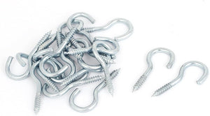Garden Vine Wire 31x15mm Zinc Plated Screw Eye Hook Eyelet Bolt 20pcs