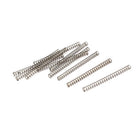 Compression Spring,304 Stainless Steel,2mm OD,0.3mm Wire Size,25mm Free Length,Silver Tone,10Pcs