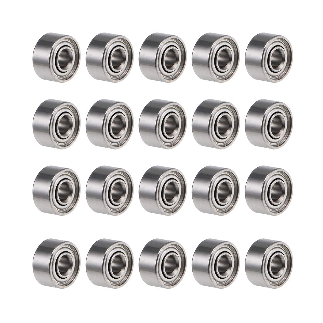 681XZZ Deep Groove Ball Bearings 1.5mm Inner Dia 4mm OD 2mm Bore Double Shielded Chrome Steel Z2 20pcs