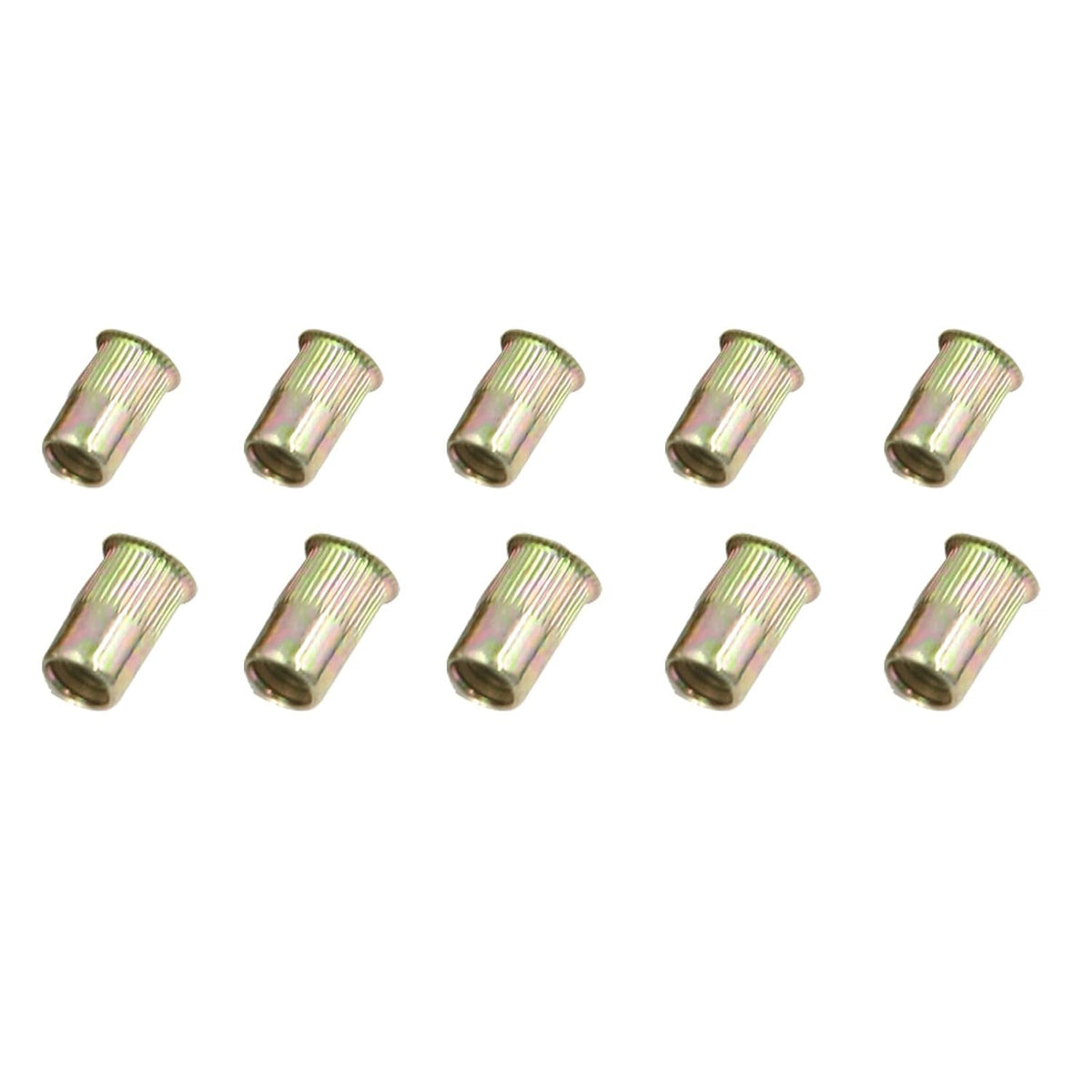 Rivet Nuts - M5/M6 Metric Stainless Steel Small Head Insert Nuts, Bronze, Pack of 120