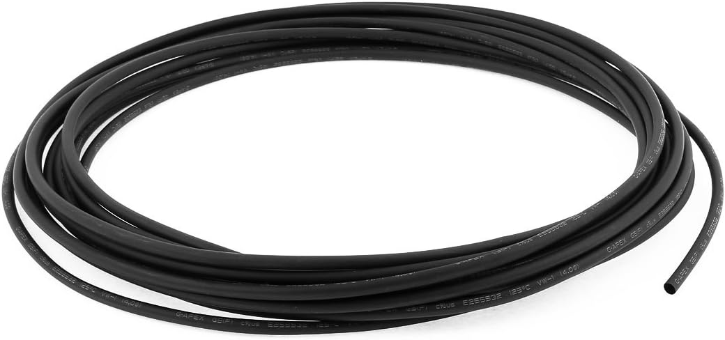 Heat Shrink Tubing 4mm Dia 2:1 rate Heat Shrink Tube Wire Wrap 10m Black