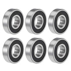 6305-2RS Deep Groove Ball Bearings 25mm x 62mm x 17mm Double Sealed Chrome Steel P6(ABEC3) 6pcs