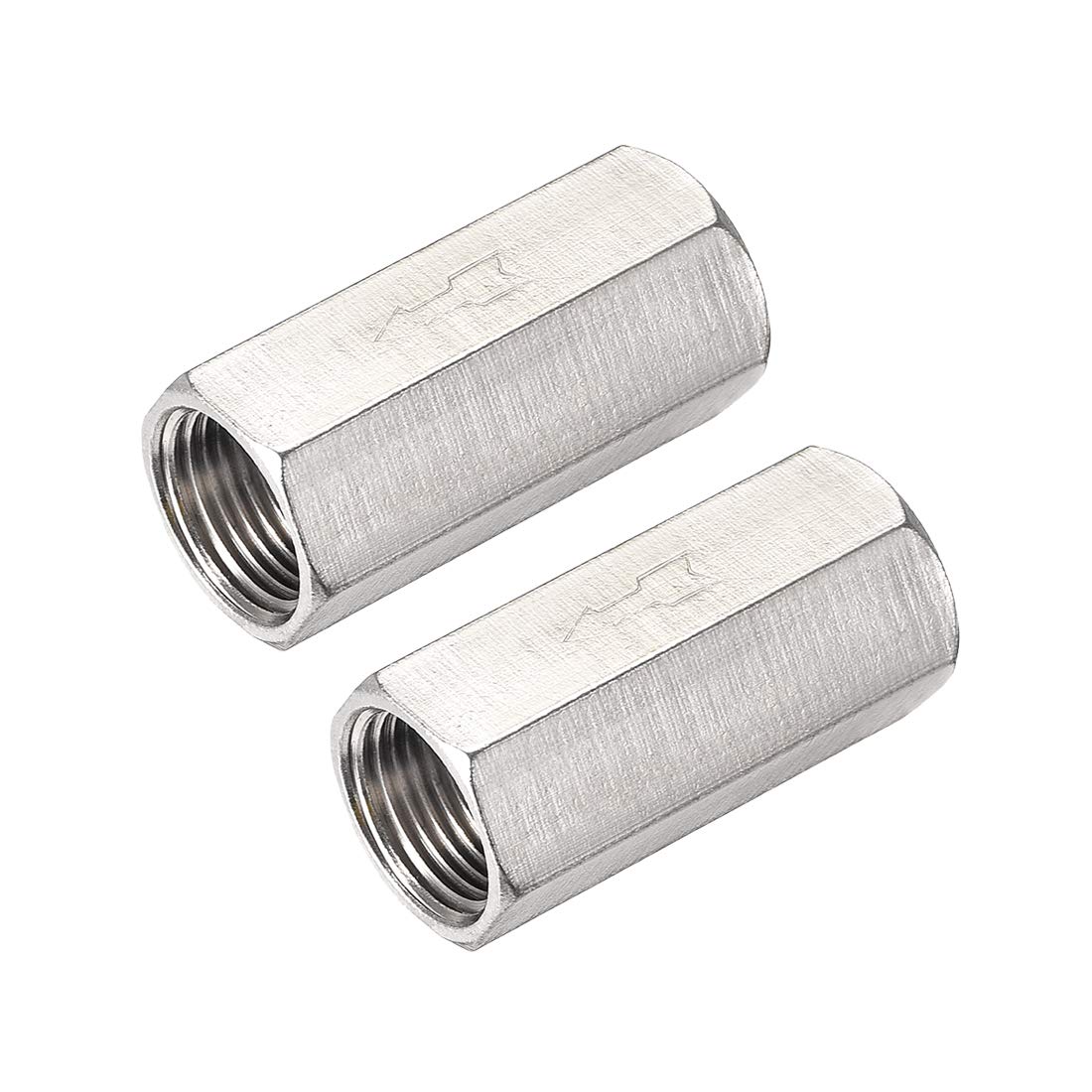 Nickel-Plated Copper One Way Air Check Valve G 3/8 BSP Female Threaded Full Port Check Valve 2Pcs