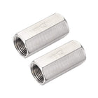 Nickel-Plated Copper One Way Air Check Valve G 3/8 BSP Female Threaded Full Port Check Valve 2Pcs