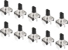 360 Degree Rotary Encoder Code Switch Digital Potentiometer 3 Pins 14.3mm D-Shaft 10pcs