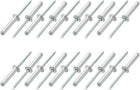 20 Pcs 5mm x 25mm Aluminum/Steel Open End Blind Rivets