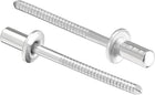 Blind Rivets, 304 Stainless Steel Pull Rivets Core Decoration Rivets 4mm Diameter 9mm Grip Length Silver Tone, 100pcs