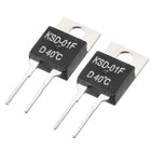Normally Close Temperature Switch, KSD-01F Thermal Switch Thermostat Temperature Controller 40℃ N.C 2pcs