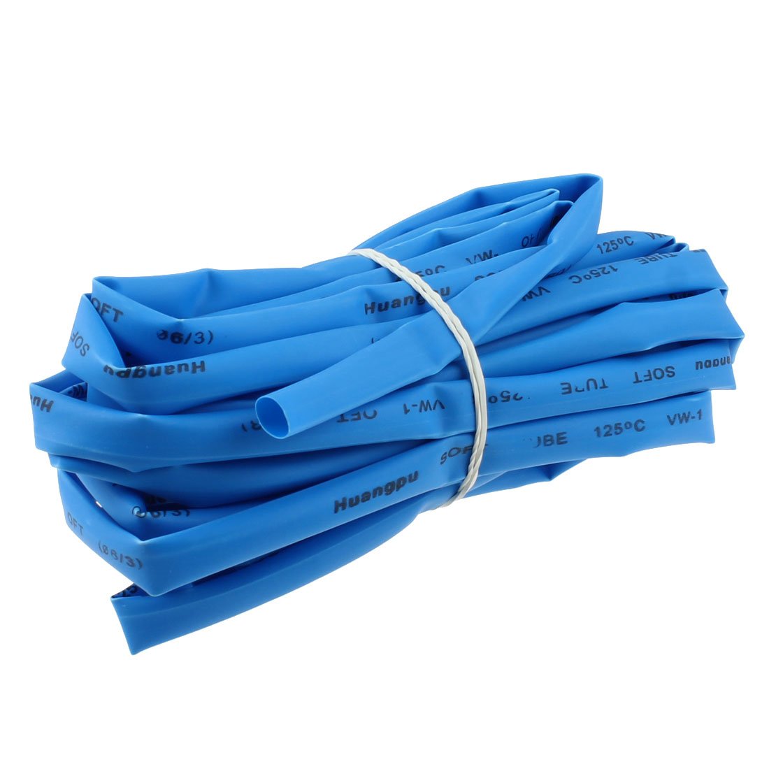 6mm Dia 10mm Flat width rate 2:1 Heat Shrinkable Tube Shrink Tubing 5M Blue