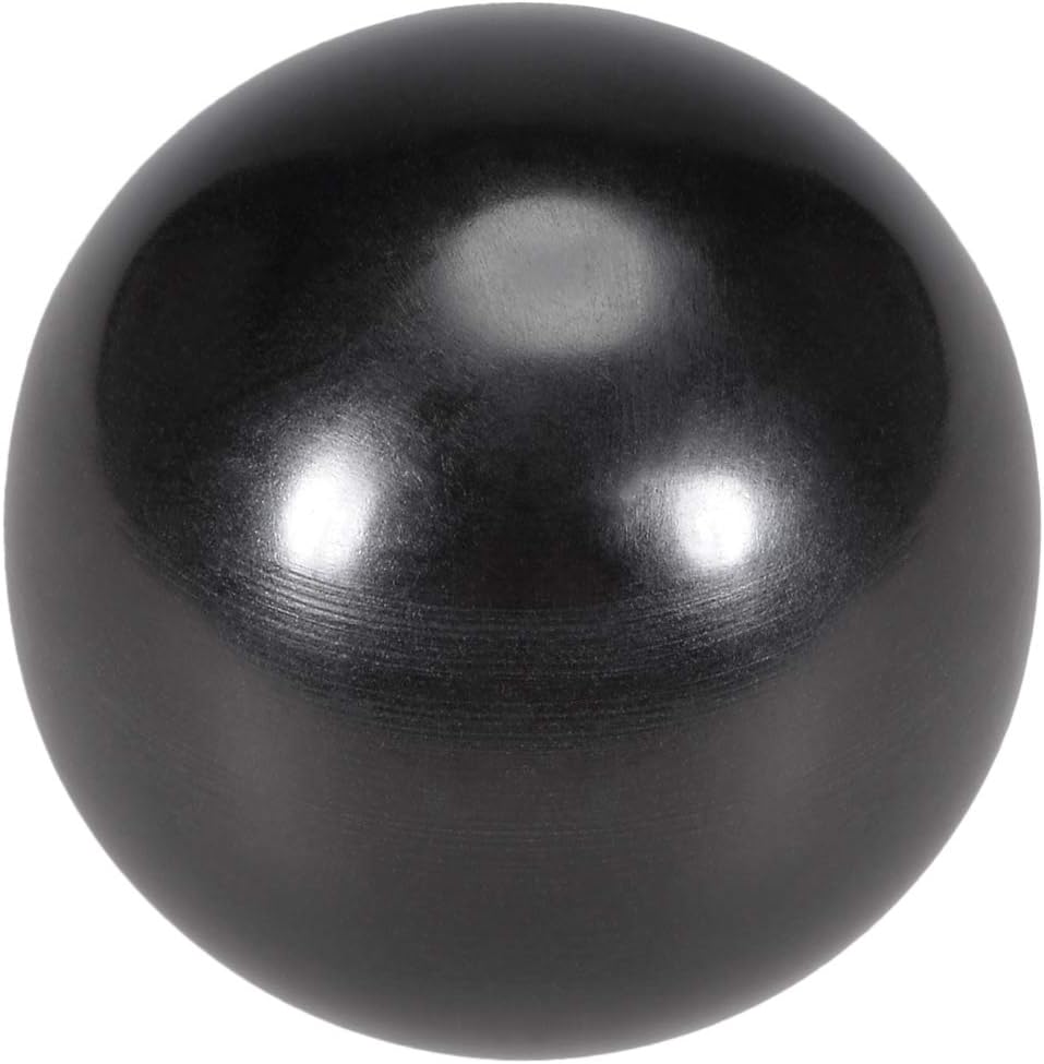 20 Pcs Thermoset Ball Knob M5 Female Thread Machine Handle 25mm Diameter Smooth Rim Black
