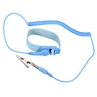 Anti Static Wrist Straps, ESD Components, Stainless Steel Magnetic Tray Grounding Wire Alligator Clip Light Blue