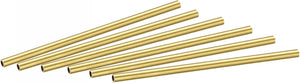 Brass Round Tube 4mm OD 0.5mm Wall Thickness 100mm Length Pipe Tubing 6 Pcs