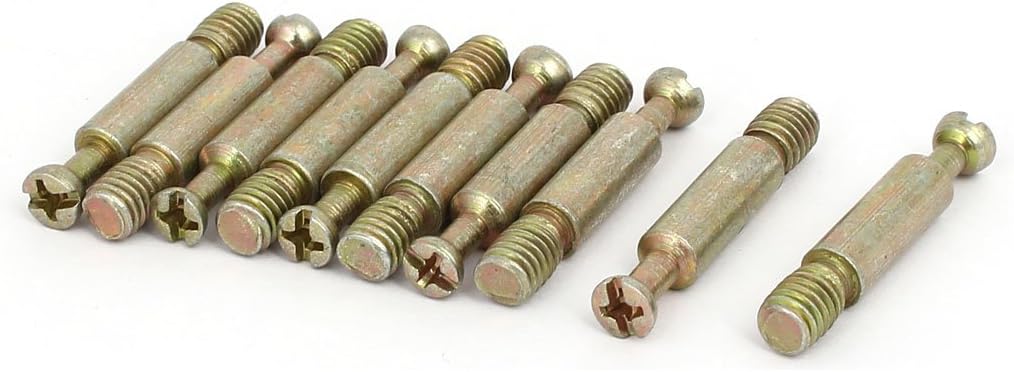 M6x35mm Phillips Head Furniture Connecting Fitting Dowels Screws 10pcs