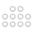 10Pcs 5/8 Internal Tooth Lock Washer, 304 Stainless Steel Multi-Tooth Star Washer Locking Fastener, Silver Tone