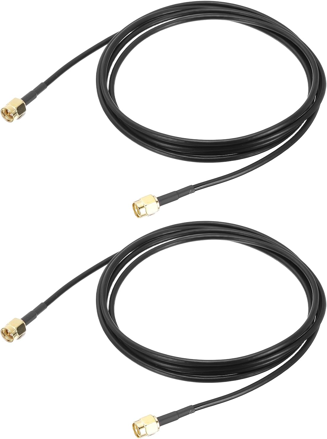SMA Male to SMA Male Coaxial Cable 50 Ohm 5 Feet RG174 2pcs
