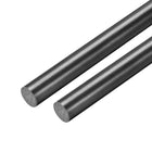 Plastic Round Rod,3/8 inch Dia 20 inch Length,Black FRP Fiberglass Round Rod Engineering Plastic Bar 2pcs