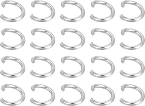 200Pcs Open Jump Rings, 4mm 316 Stainless Steel O Rings, Split Rings Circle Clasp Connecting Rings for Jewelry Making Supplies Necklace Repair, Silver