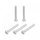 M6x50mm Torx Security Machine Screws, 5pcs 316 Stainless Steel Pan Head Tamper Proof Screw Fasteners Bolts