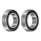 2pcs 6801-2RS Bearing 12x21x5mm, Chrome Steel Double Rubber Seals Precision Bearing, Lubricated Deep Groove Ball Bearings, P6 (ABEC 3)