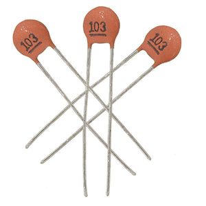 a11102000ux0341 50pcs DIP Low Voltage Ceramic Disc Capacitors, 10000pF, 5OV